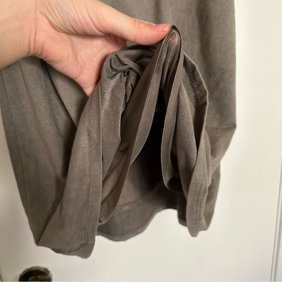 Xhilaration Faux suede olive green dress - Picture 6 of 8